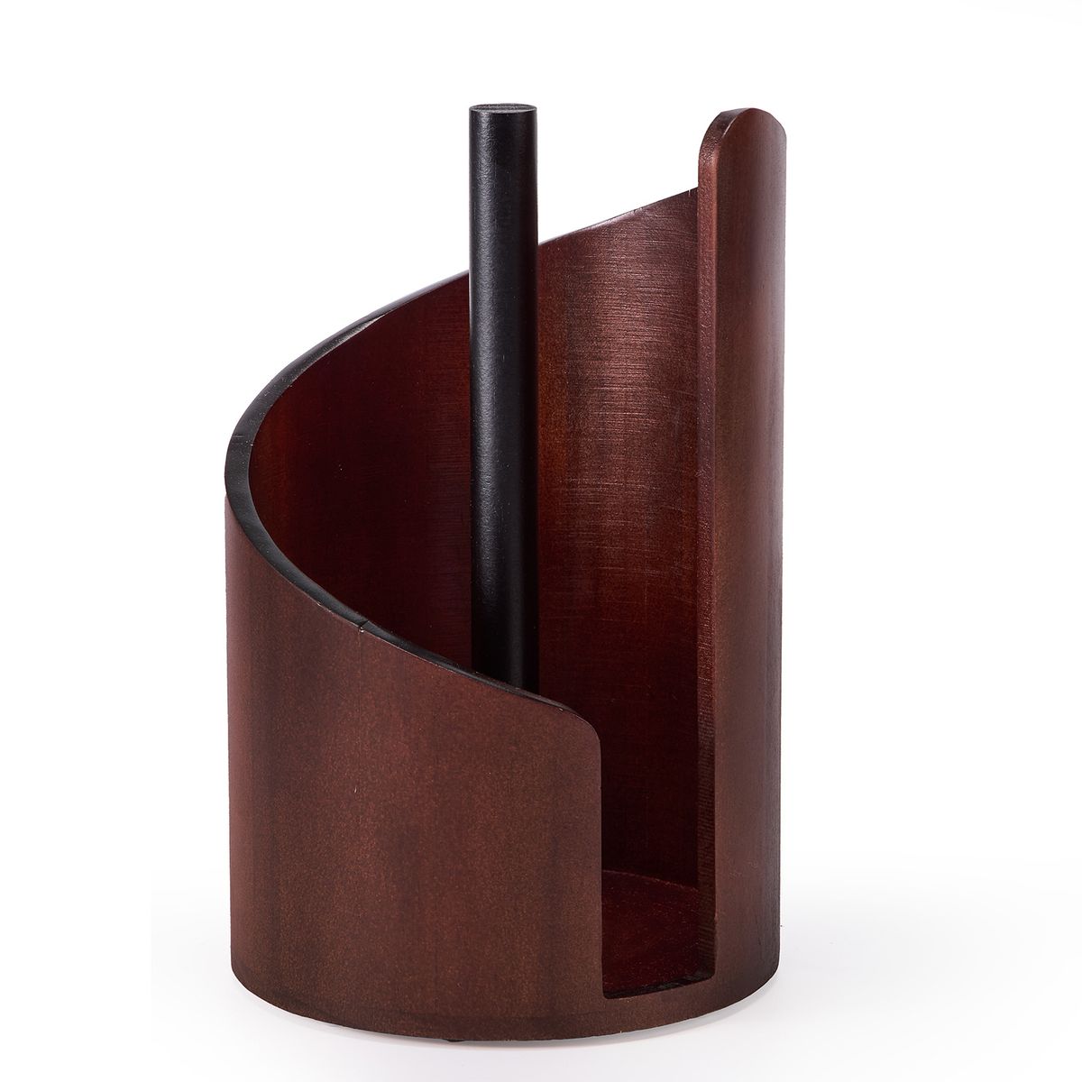 s-zoom.filetakealot-103359359-1.jpg Chenshia Wooden Paper Towel Holder Kitchen Countertop Standing Roll Holder - Image 1
