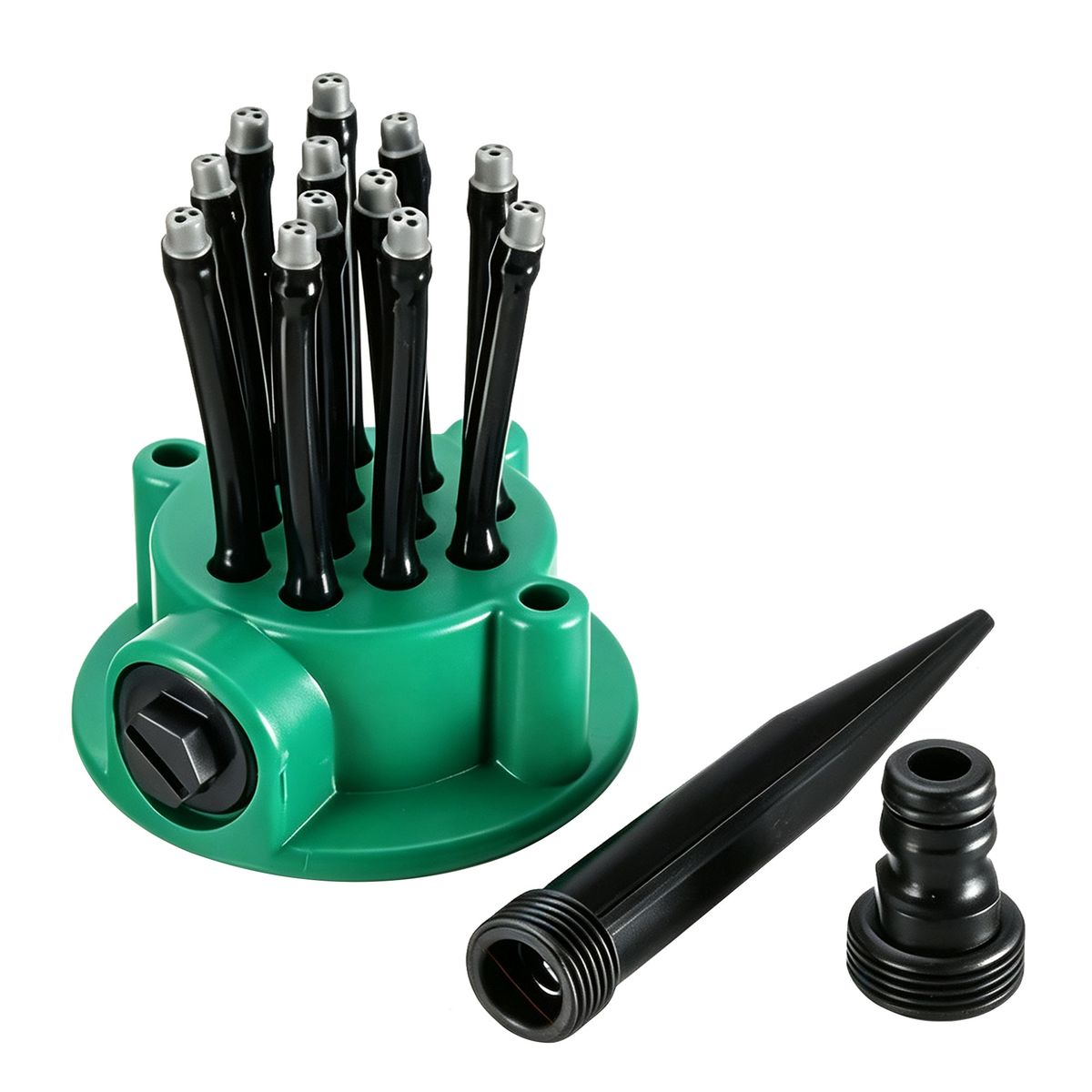 s-zoom.filetakealot-103375418-1.jpg 360 Multi-Head Garden Sprinkler, Flexible Hose Irrigation Sprayer Lawn - Image 1