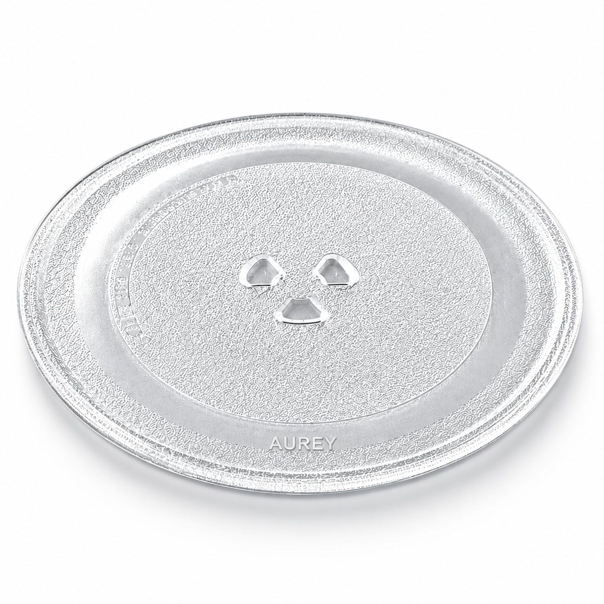 s-zoom.filetakealot-103377579-1.jpg Microwave Glass Turntable Plate 24.5cm Replacement with Y Ring Base - AUREY - Image 1
