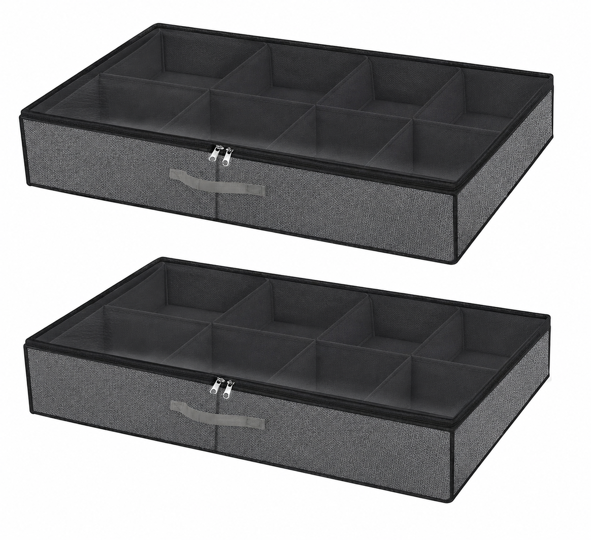 s-zoom.filetakealot-103378170-1.png SKY-TOUCH 2 Pack Underbed Shoe Storage Organisers - Image 1