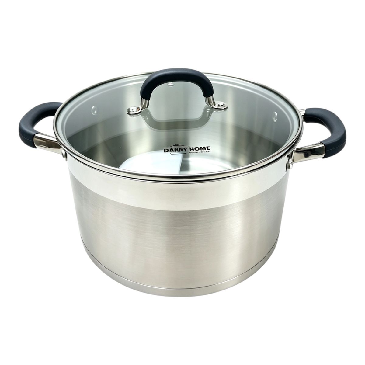 s-zoom.filetakealot-103380954-1.jpg Danny Home 6.0L Stainless Steel Casserole with lid 24cm-DH17-24A - Image 1