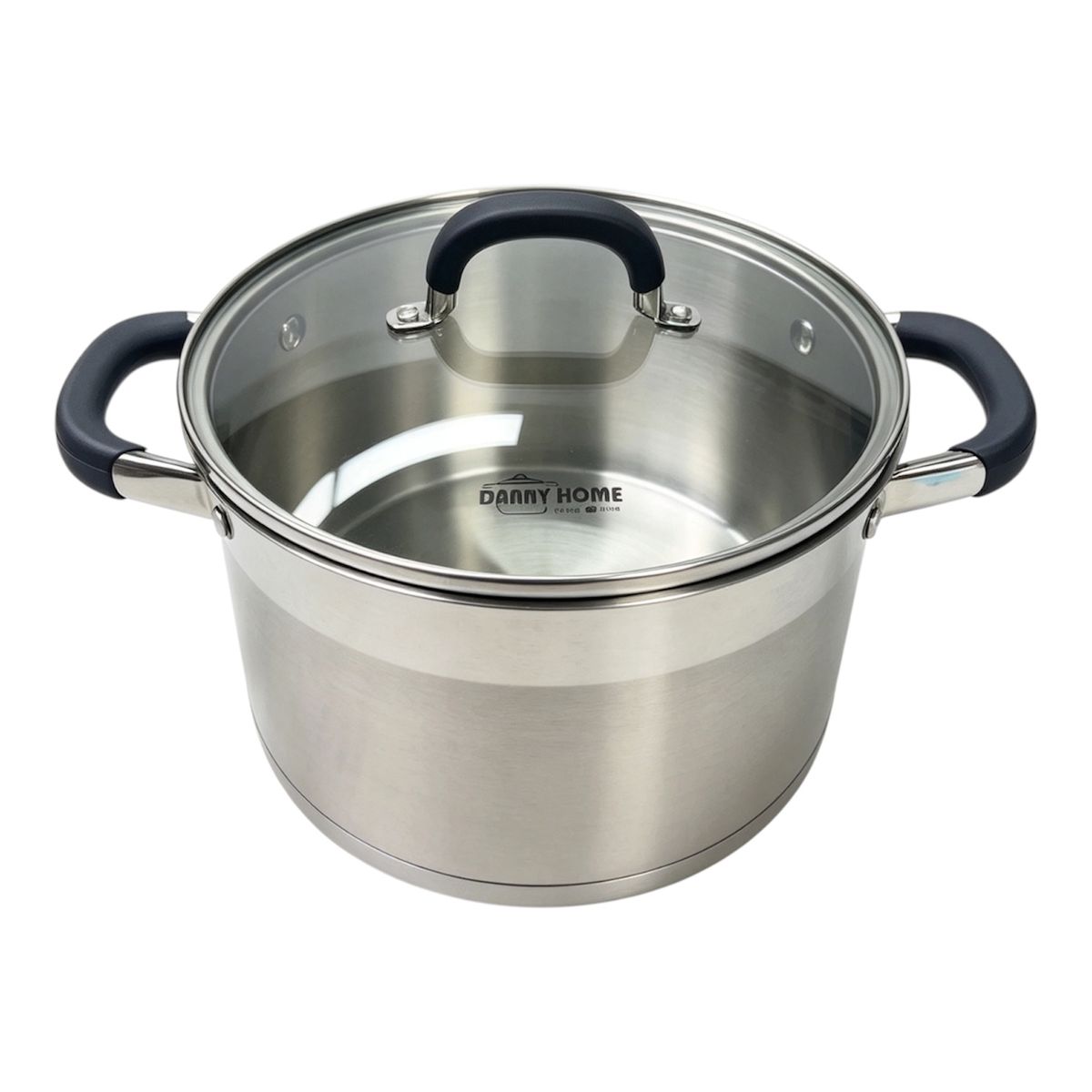 s-zoom.filetakealot-103381215-1.jpg Danny Home 4.5L Stainless Steel Casserole with Lid 22cm-DH17-22A - Image 1