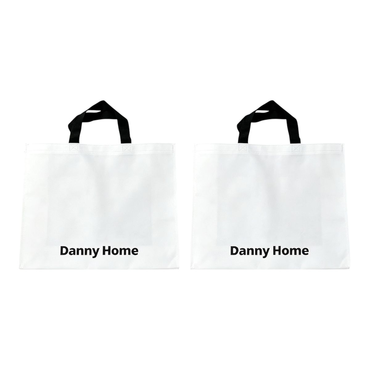 s-zoom.filetakealot-103449955-1.jpg Danny Home 2 Pack Laminated Woven Shopping Tote Bag 35x43.5x14.5cm-PYG-003 - Image 1