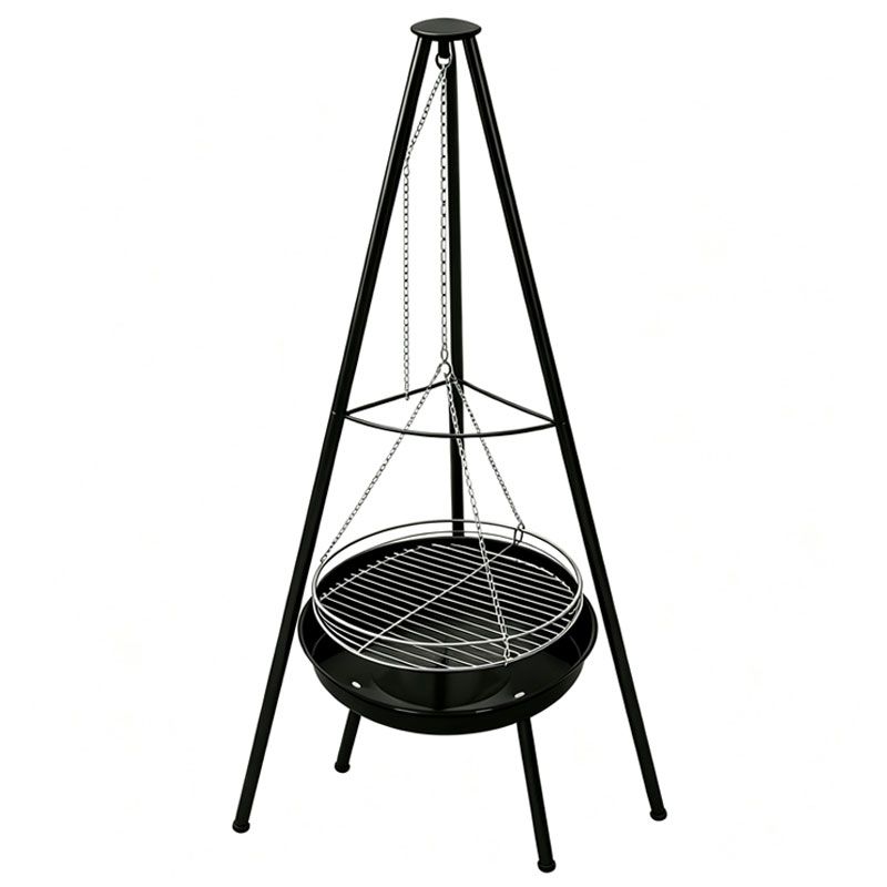 s-zoom.filetakealot-103472664-1.jpg Ruvuma Heavy-Duty Adjustable Tripod BBQ Grill- Portable Outdoor Braai Stand - Image 1