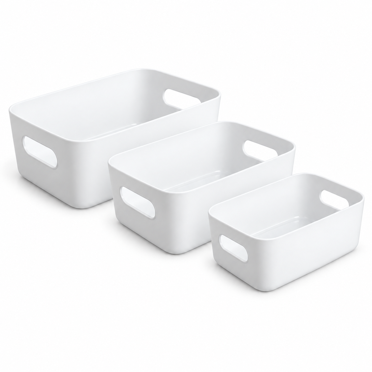 s-zoom.filetakealot-103503029-1.png SKY-TOUCH 3-Piece Storage Basket Set, 3 Assorted Sizes, White - Image 1