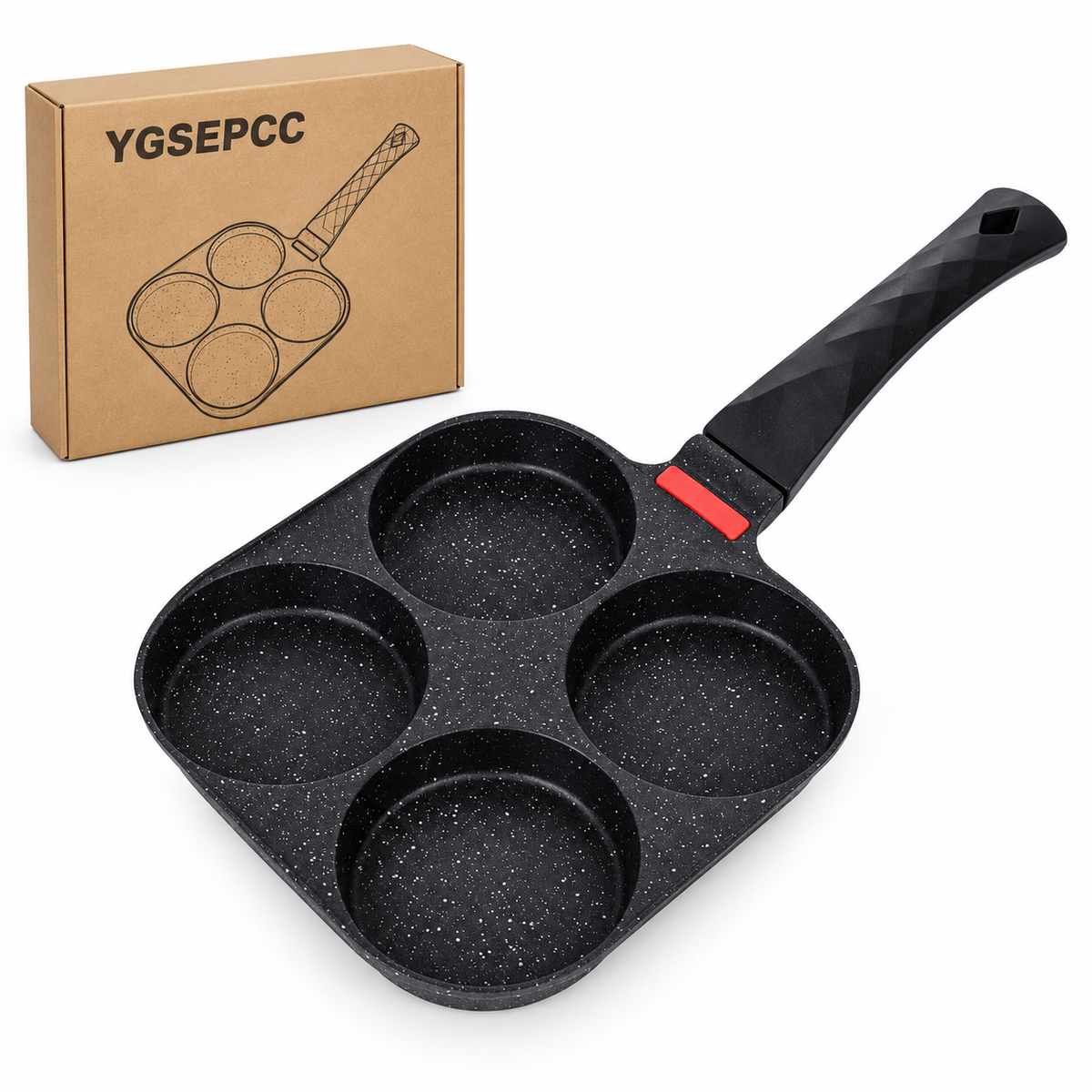 s-zoom.filetakealot-103504002-1.png 4-Cup Egg Pan Nonstick, and Granite Egg Frying Pan, Versatile Breakfast - Image 1