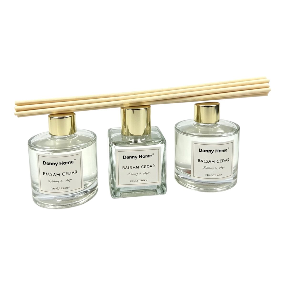 s-zoom.filetakealot-103505742-1.jpg Danny Home 3 Piece Reed Diffuser Balsam Cedar Set 50ml-AT20-20 - Image 1