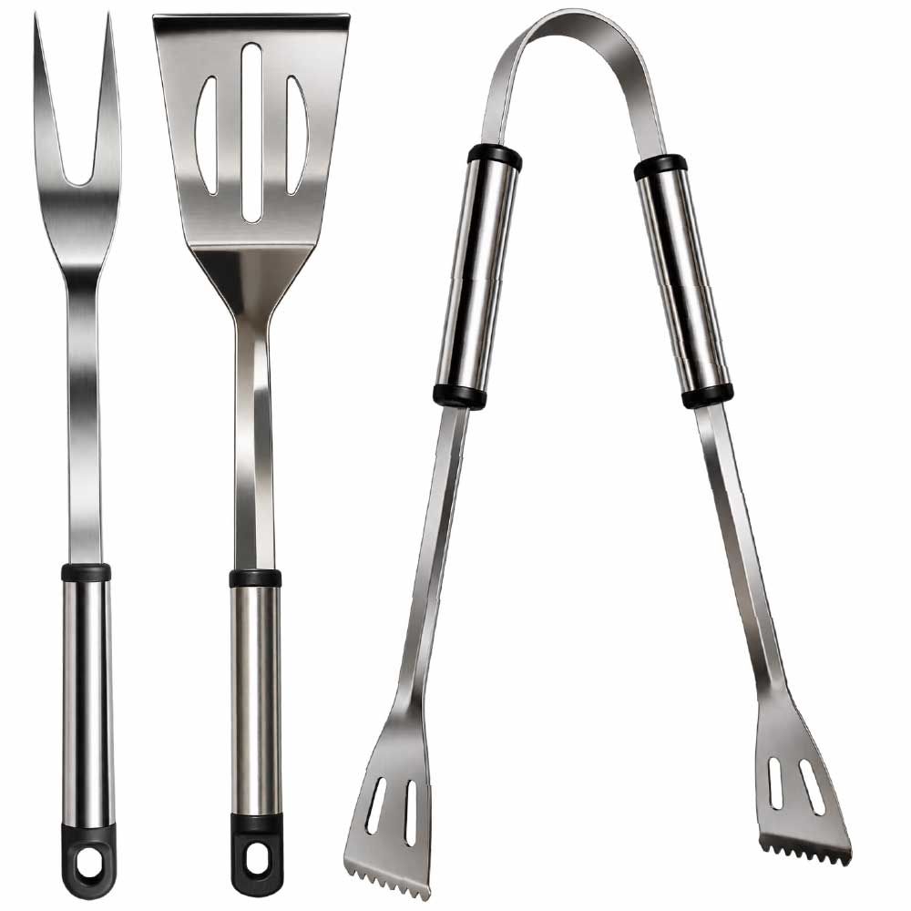 s-zoom.filetakealot-103508641-1.jpg Totai - Stainless Steel Braai Utensil Set - 3 Pieces - Image 1