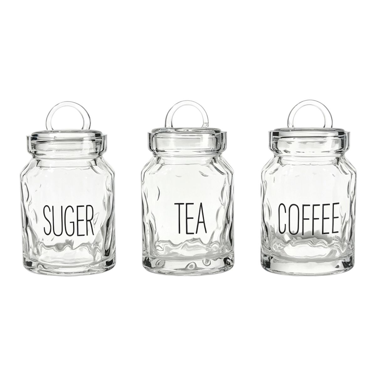 s-zoom.filetakealot-103585301-1.jpg Danny Home 3-Piece Kitchen Glass Storage Jar Set 550ml-CB-247 - Image 1