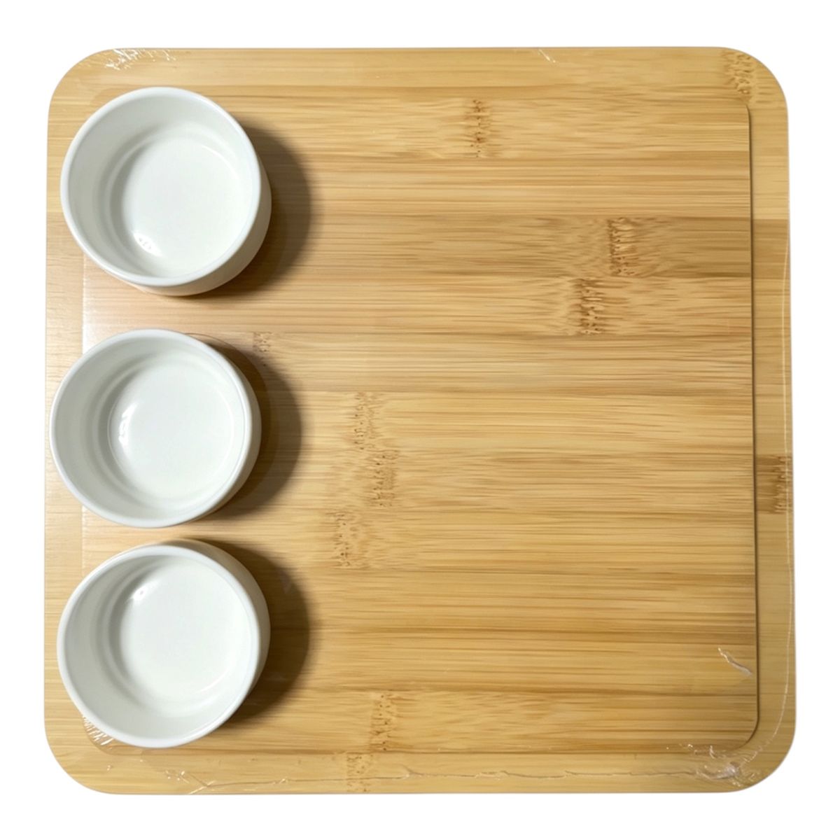 s-zoom.filetakealot-103586485-1.jpg Danny Home Square Bamboo Serving Board - 4-Piece Set-CZT40-02 - Image 1