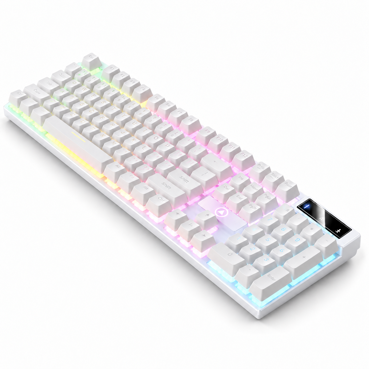 s-zoom.filetakealot-103619290-1.png Gaming Keyboard, RGB Backlit Retro Keyboard 104 Keys USB Wired - Image 1