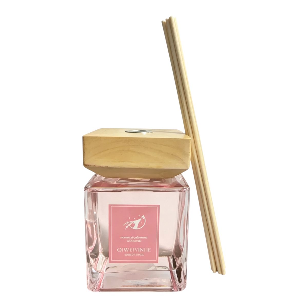 s-zoom.filetakealot-103626285-1.jpg Pink Cube Wood-Cap Home Fragrance Diffuser 500ml-712824 - Image 1