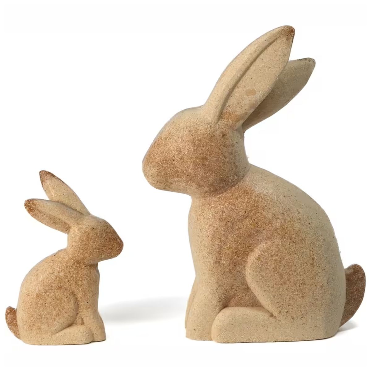 s-zoom.filetakealot-103765137-1.jpg BunnyCo Wood Decor Ornaments Home Table Centerpiece Bunny Figurine Set - Image 1