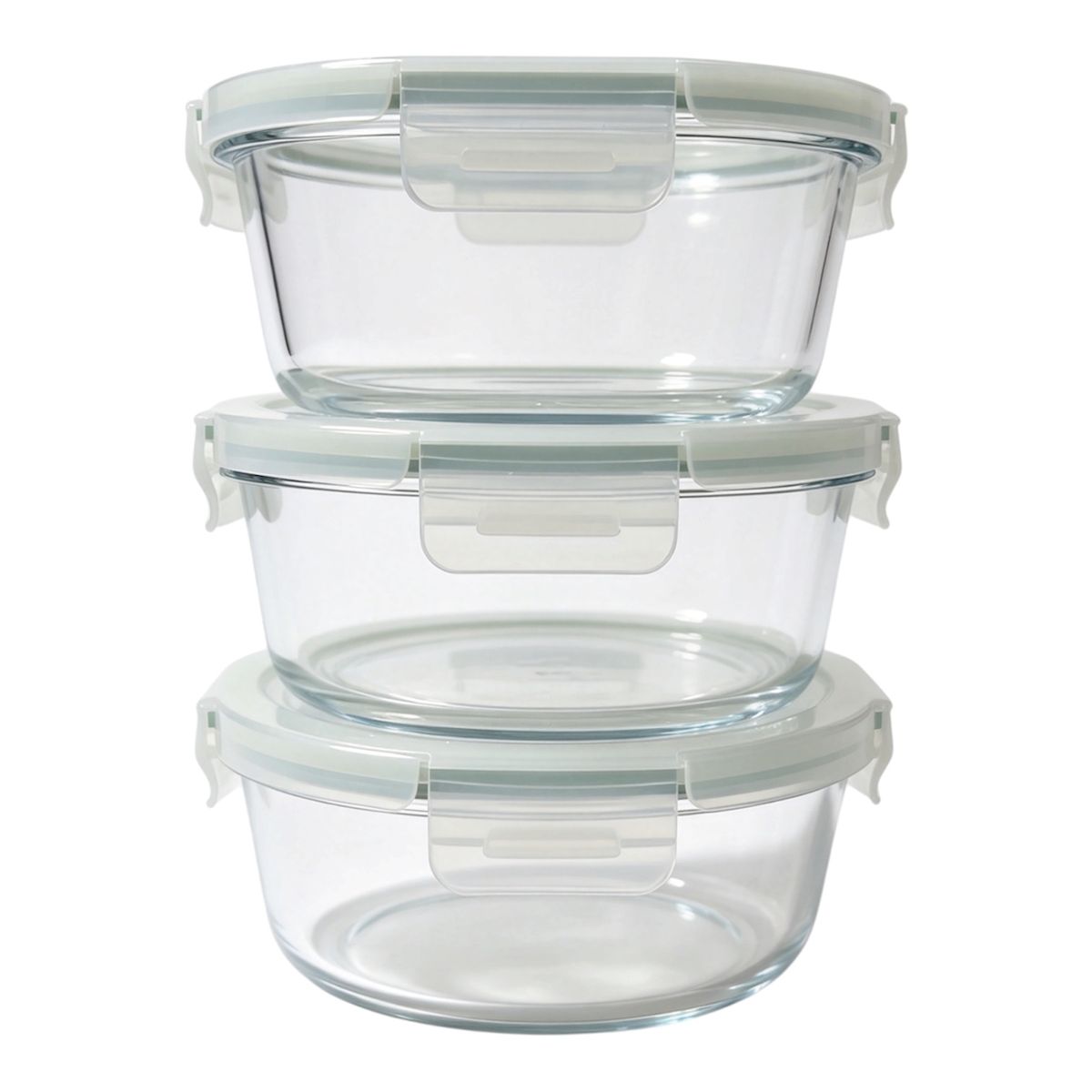s-zoom.filetakealot-103768240-1.jpg Danny Home 3 Piece Glass Storage Container 950ml-BXH13-06 - Image 1