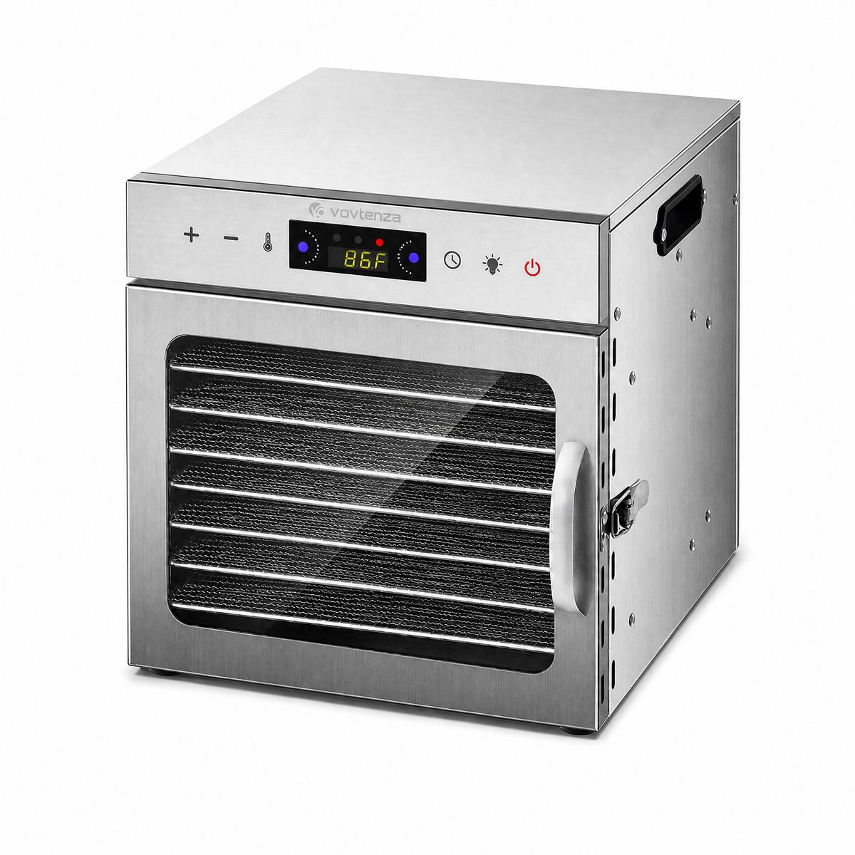 s-zoom.filetakealot-103769736-1.jpg VOVTENZA Stainless Steel Food Dehydrator, LED Touch Control,Timer Dryer - Image 1