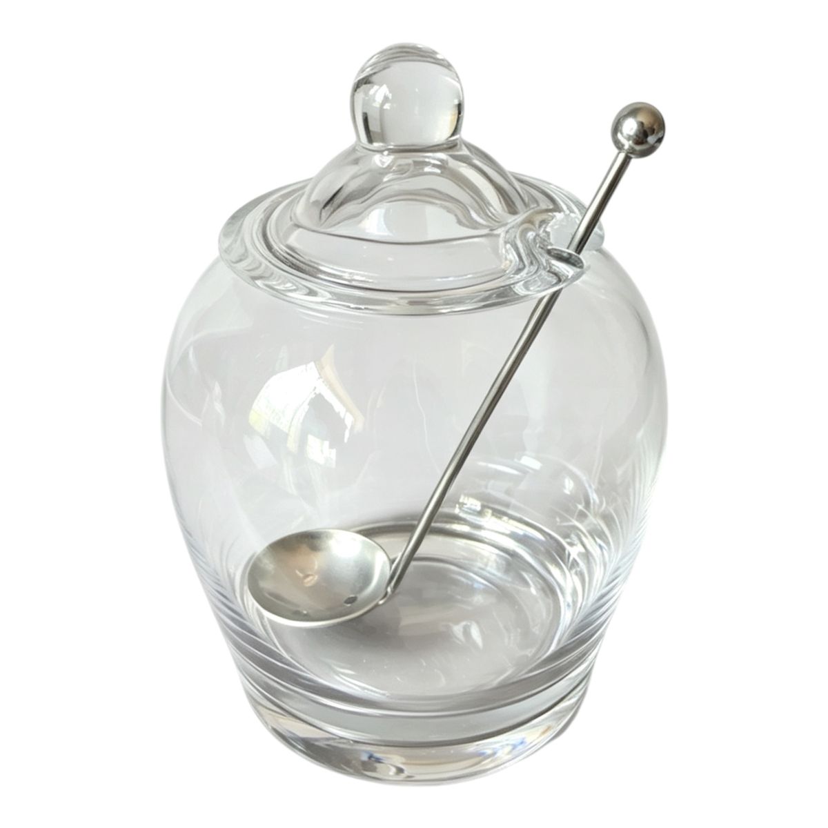 s-zoom.filetakealot-103774506-1.jpg Danny Home Glass Olive Jar with Spoon-CB-50 - Image 1