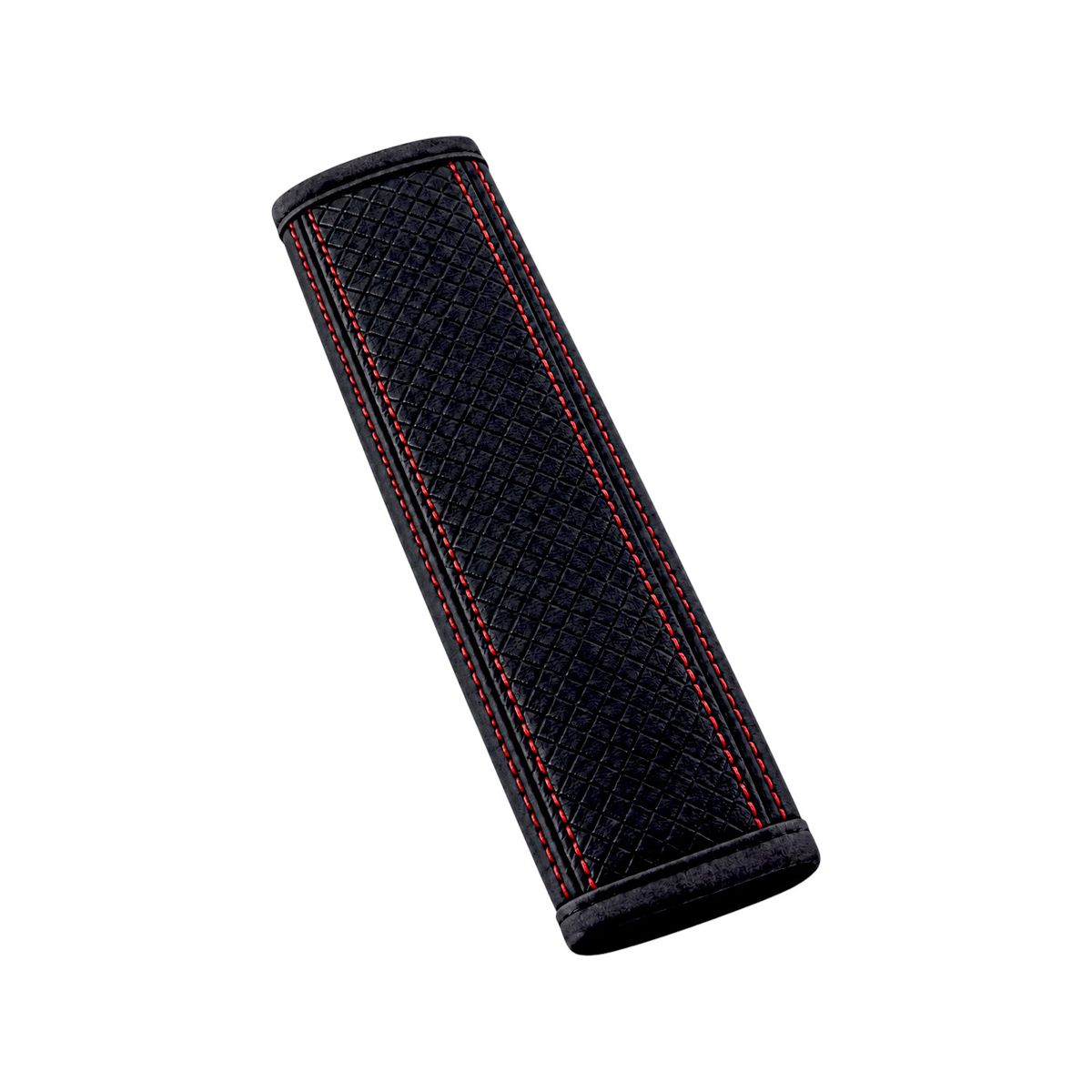 s-zoom.filetakealot-103774860-1.jpg Padded Seat Belt Cover With Red Stitching - Black - Image 1