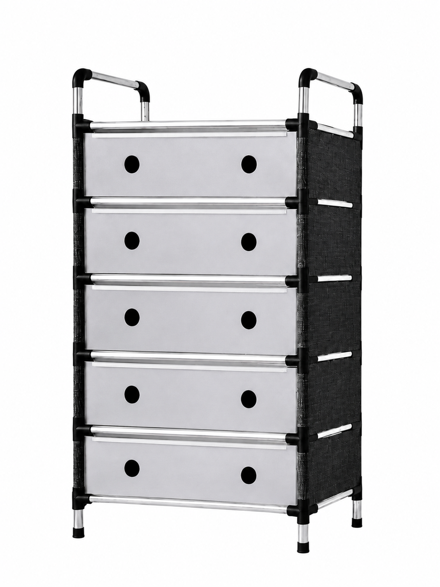 s-zoom.filetakealot-103797019-1.png 5-Tier Shoe Storage Rack Organizer Dustproof Space-Saving Shoe Cabinet - Image 1