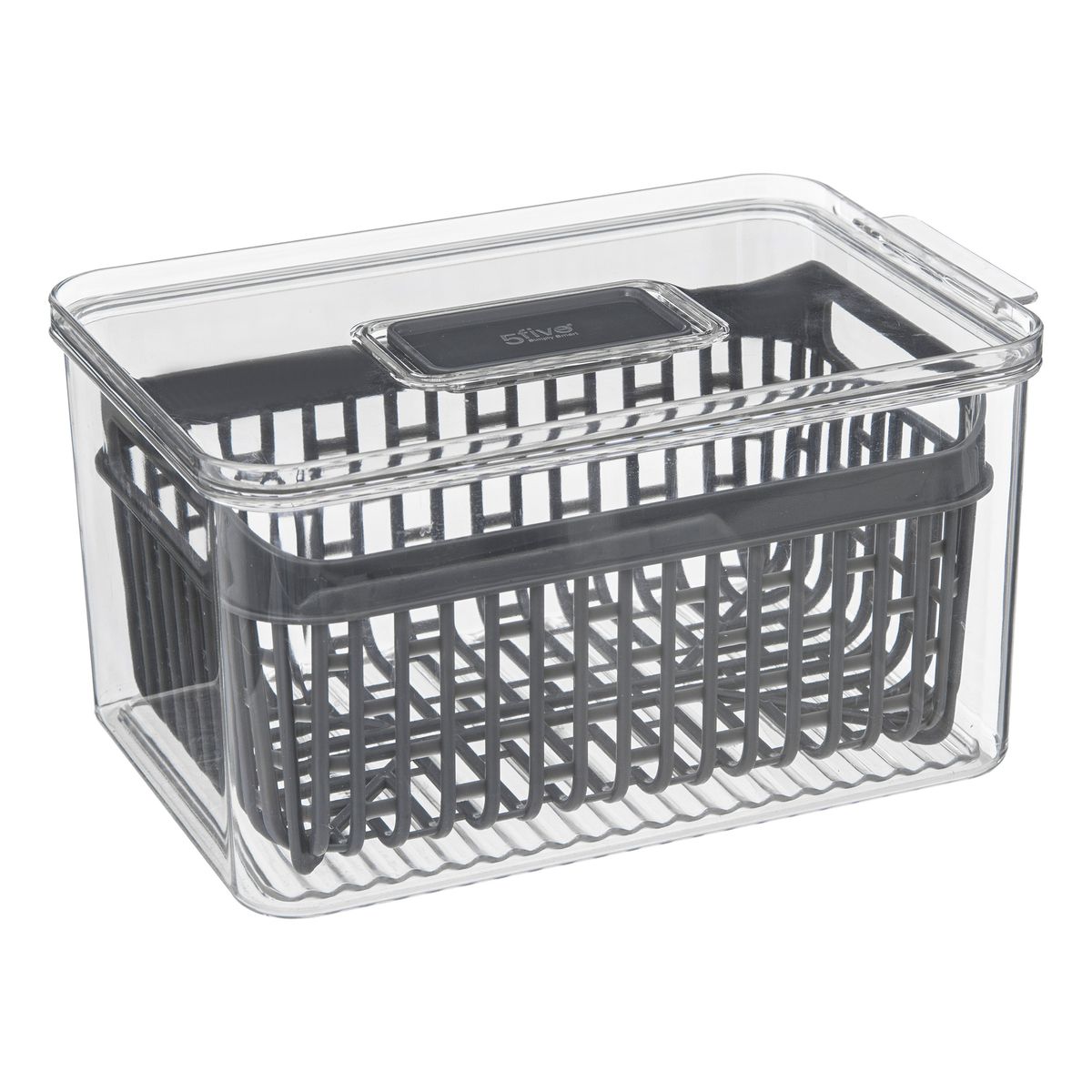 s-zoom.filetakealot-103797344-1.jpg 5five Clear Food Fridge Storage Organiser - 24x15cm - Image 1