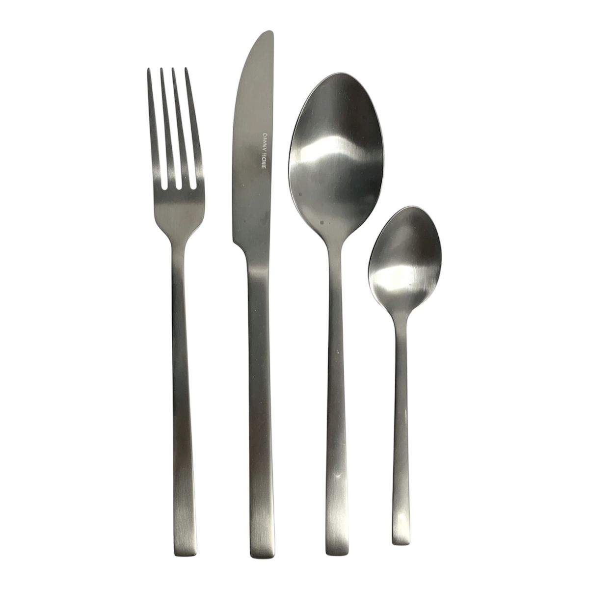 s-zoom.filetakealot-103870270-1.jpg Danny Home Stainless Steel Flatware Set of 16 Pieces-ZYB095-16MB - Image 1