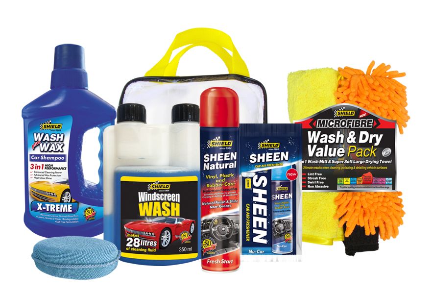s-zoom.filetakealot-38161312-1.jpg Shield - Ultimate Wash & Shine Kit - Set of 6 - Image 1