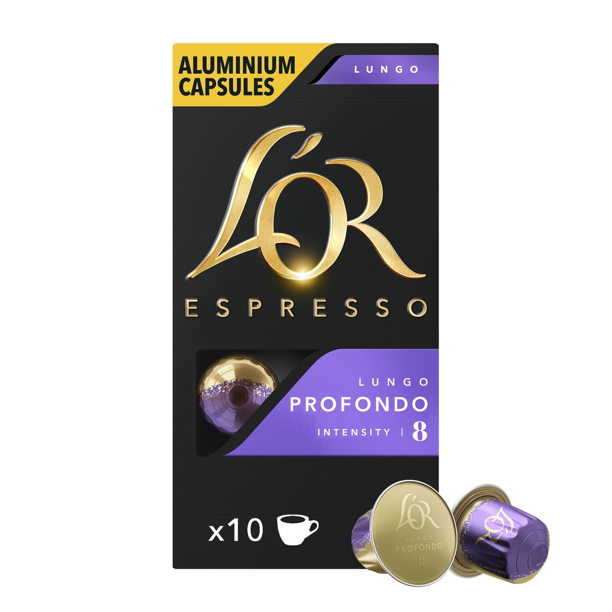 s-zoom.filetakealot-53598064-1.jpg L'OR Lungo Profondo Intensity 8 Nespresso Compatible Coffee Capsules x10 - Image 1