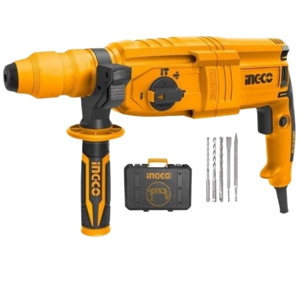 s-zoom.filetakealot-70845759-1.jpg Ingco - Rotary Hammer Drill with Carrying Case and 5 Piece Accessories- 800W - Image 1