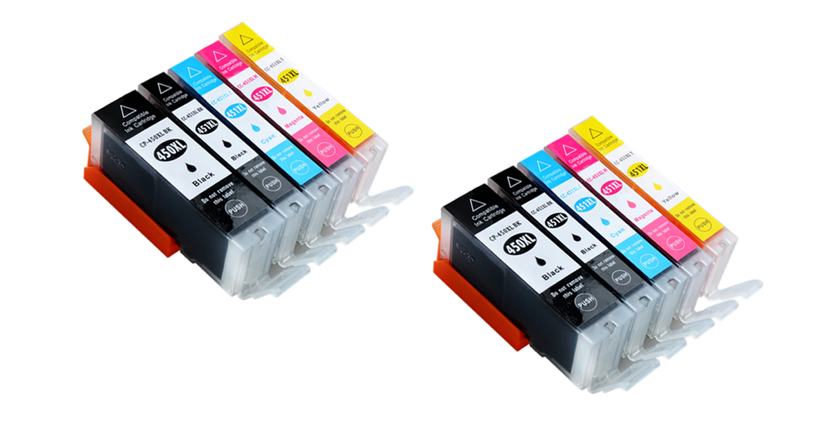 s-zoom.filetakealot-70915464-1.png INKWAREHOUSE Compatible with Canon 450XL/451/451XL - Multipack X 2 - Image 1