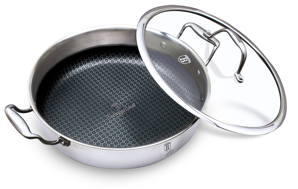 s-zoom.filetakealot-71224224-1.png Berlinger Haus 28cm 18/10 S/S Shallow Pot with Lid - Eternal Collection - Image 1