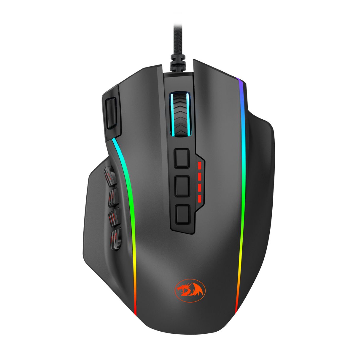 s-zoom.filetakealot-72869375-1.jpg Redragon PERDICTION 12400DPI 19-Button RGB Gaming Mouse - Black - Image 1