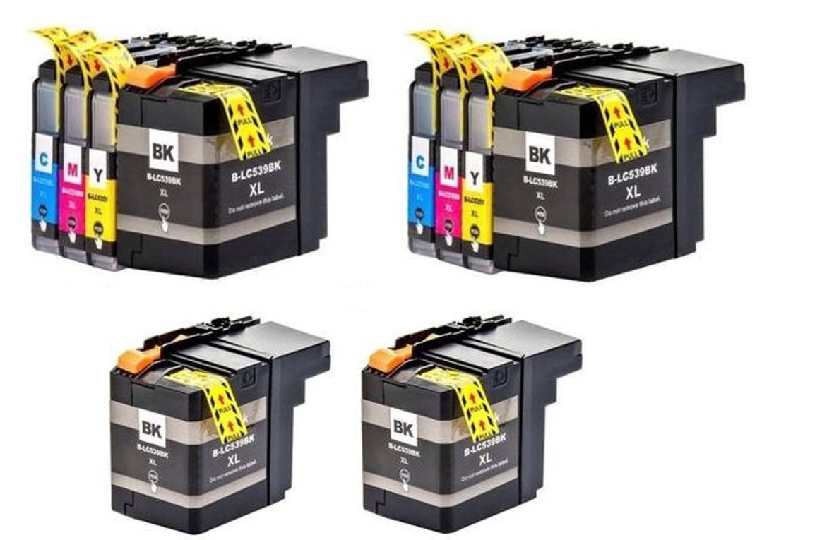 s-zoom.filetakealot-72927318-1.jpg Brother LC539XL / LC535XL / 539 / 535 Twin Set + 2 Extra Black - Compatible - Image 1
