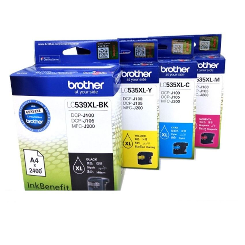 s-zoom.filetakealot-72933407-1.jpg Brother LC539XL Black / LC535XL Cyan/Magenta/Yellow Combo set - Image 1