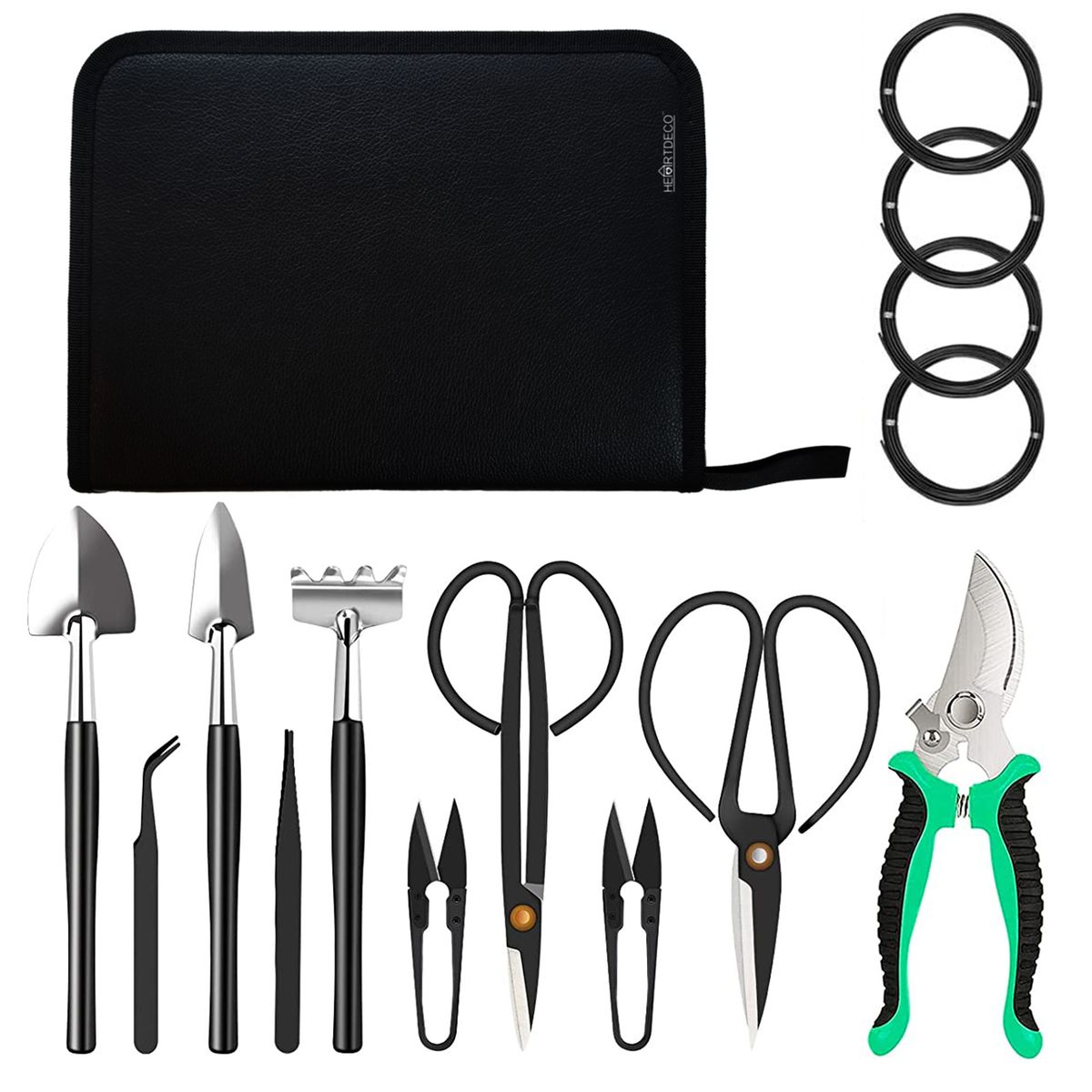 s-zoom.filetakealot-90077384-1.jpg Heartdeco 14 Piece Bonsai Succulent Garden Tools Set - Image 1