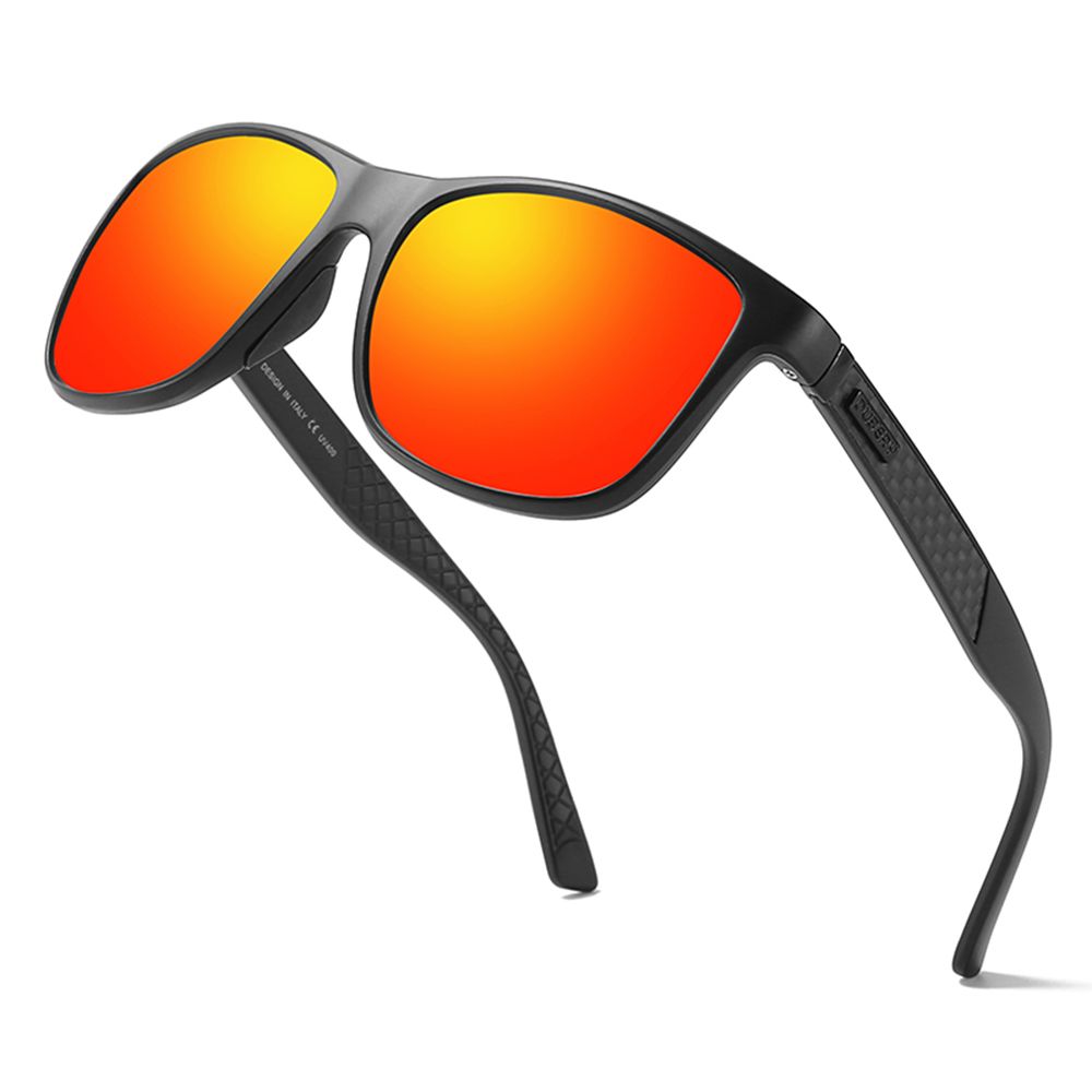 s-zoom.filetakealot-90084888-1.jpg Dubery High Quality Men's Polarized Sunglasses - Black & Orange - Image 1