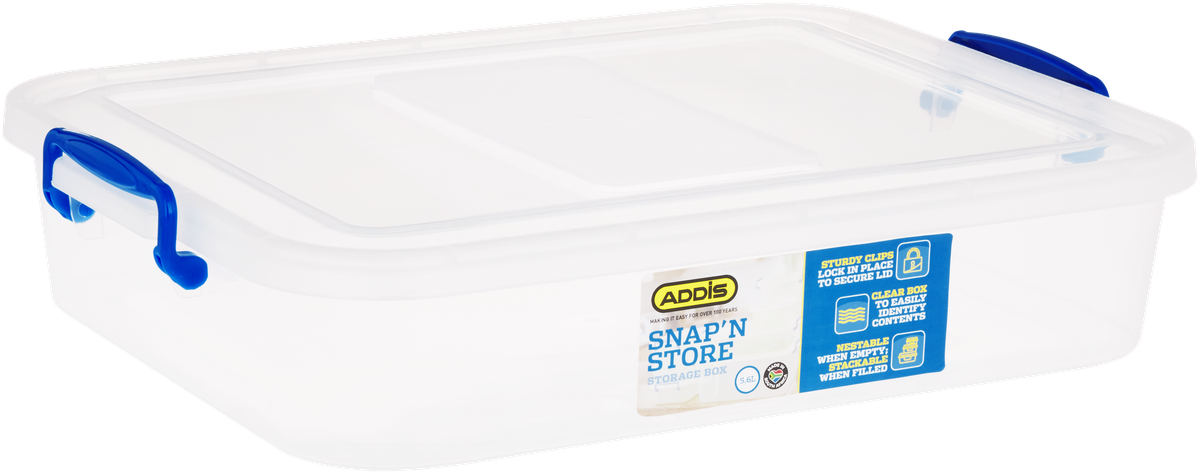 s-zoom.filetakealot-90144987-1.png Addis - Snap 'N Store Storage Box 5.6L - Image 1
