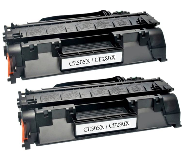 s-zoom.filetakealot-90449473-1.jpg Compatible HP 05X / CE505X / 80X / CF280X Black Twin Cartridges - Image 1
