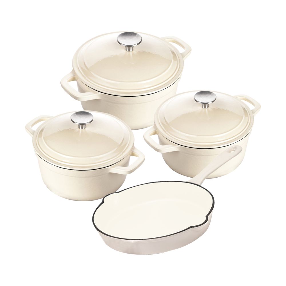 s-zoom.filetakealot-90469615-1.jpg DH - New Design Dutch Pot Cookware Sets Cast Iron - 7 Piece - Image 1