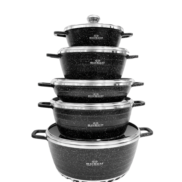 s-zoom.filetakealot-91013172-1.png 10 Piece Non Stick Pot Set -Black - Image 1