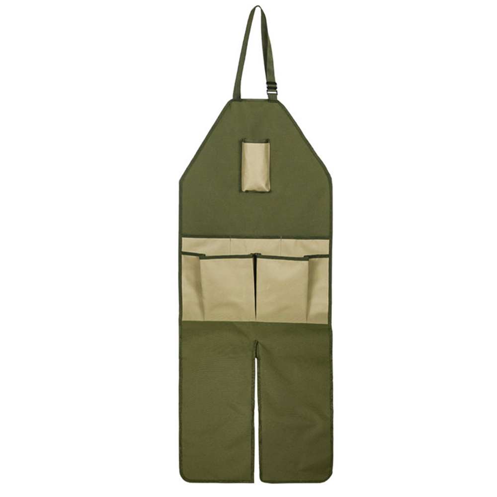 s-zoom.filetakealot-91215200-1.png Waterproof Utility Garden Tool Apron Multi Pockets Leg Protect Apron - Image 1
