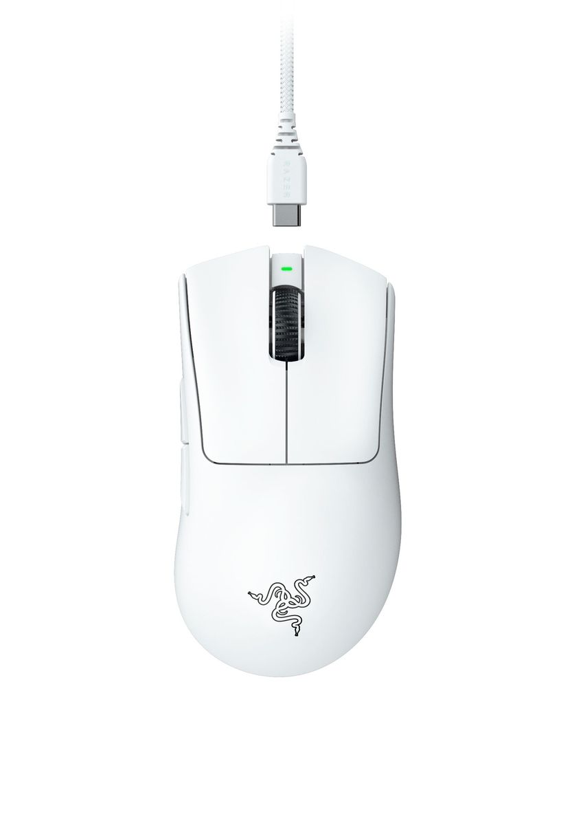 s-zoom.filetakealot-91402417-1.jpg Razer DeathAdder V3 Pro Wireless Gaming Mouse - White - Image 1
