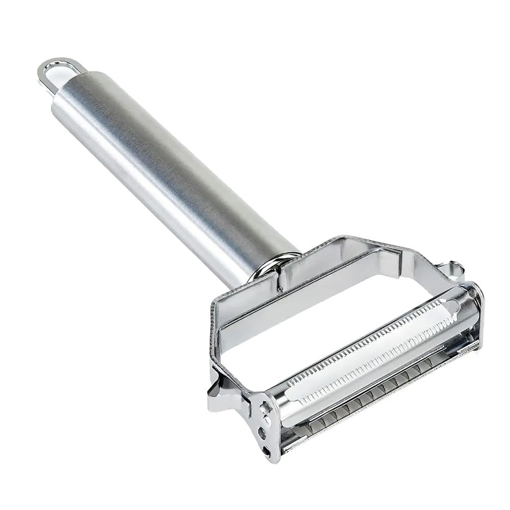 s-zoom.filetakealot-91474559-1.jpg Smart Kitchen Stainless Steel Dual Blade Vegetable Peeler - Image 1