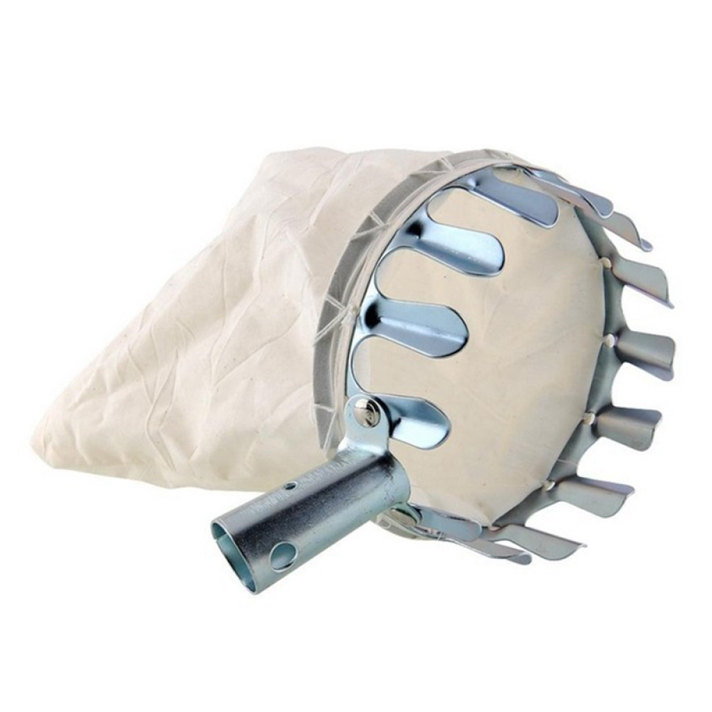 s-zoom.filetakealot-91642572-1.png Metal Fruit Picker Convenient Fabric Fruit Picking Tool - Image 1