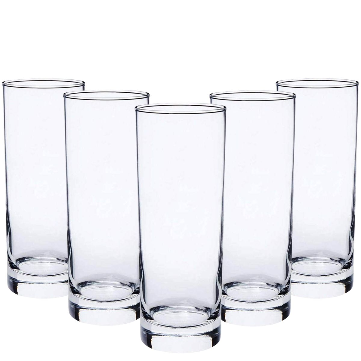 s-zoom.filetakealot-91668239-1.jpg Premium Highball Tall Glasses with Thick Base 340ml - Set of 6 - Image 1