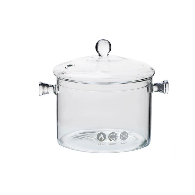 s-zoom.filetakealot-92677936-1.jpg Transparent Glass Kitchen Heat-Resistant Pot - YWJ-1265 - 1.9 Litre - Image 1