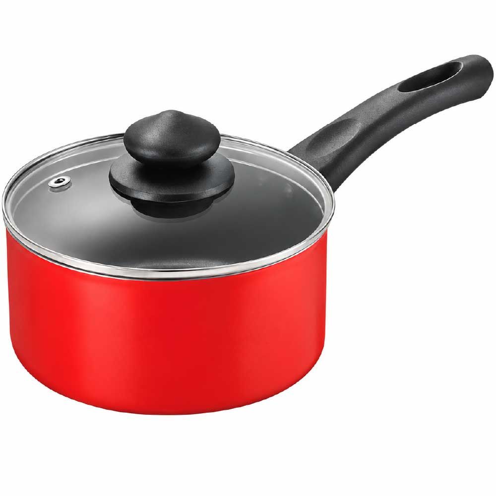 s-zoom.filetakealot-92715622-1.jpg Decakila - Pot Aluminium Red With Lid - 16cm - Image 1