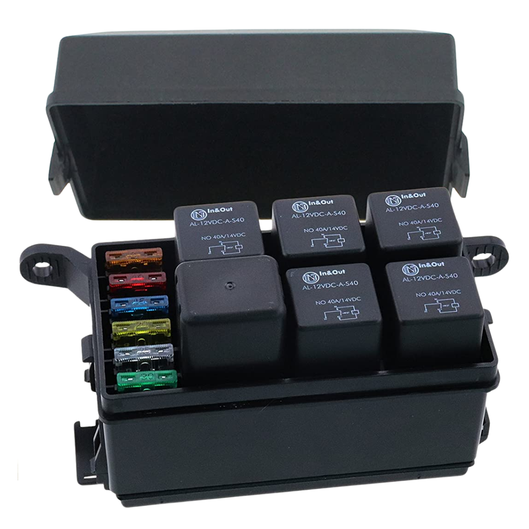 s-zoom.filetakealot-92833953-1.png KR Automotive Relay & Fuse Box/ Holder (12-Slot) - Image 1