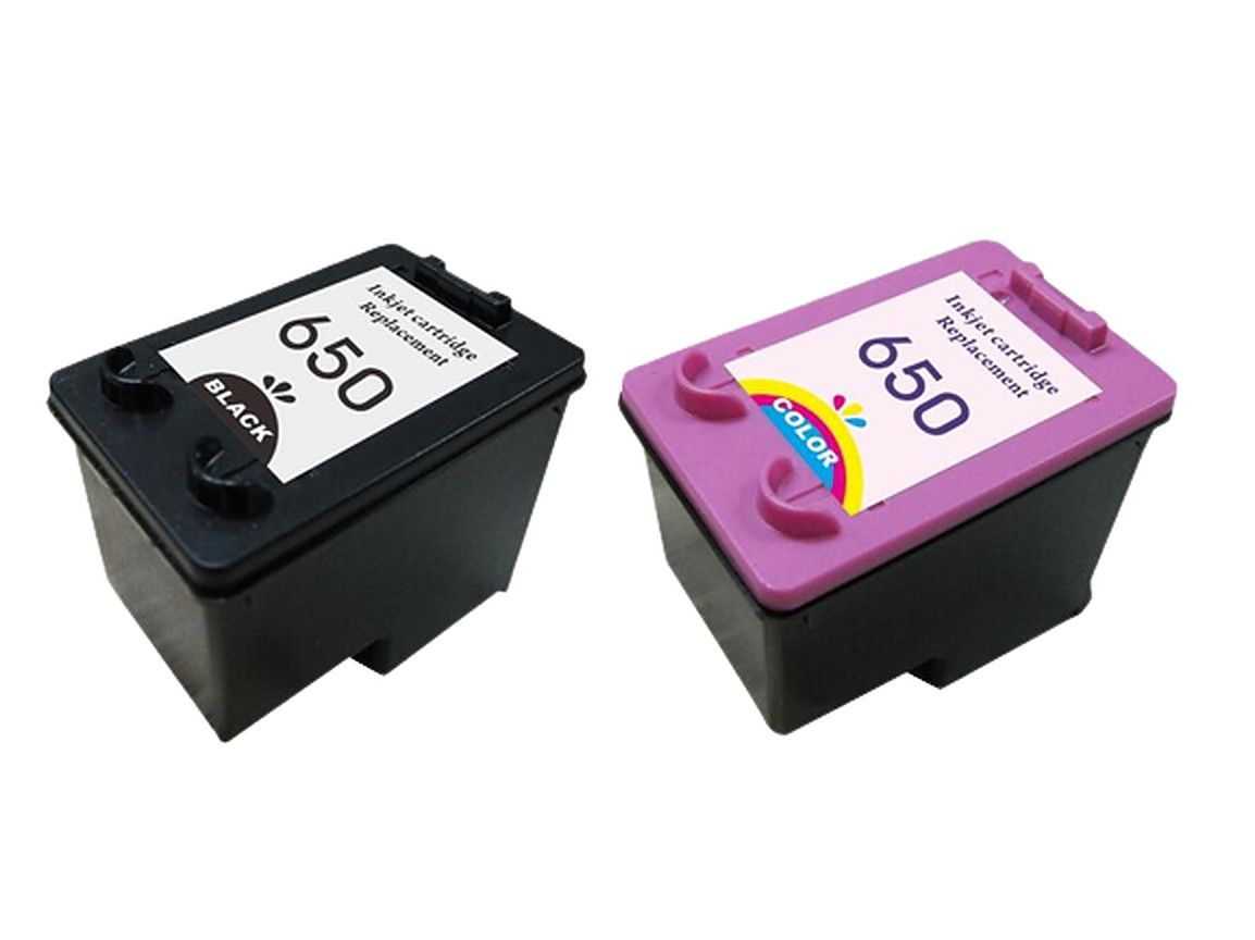 s-zoom.filetakealot-92940365-1.jpg Vivid Colours Compatible HP 650 Black / 650 Tri-Colour Ink Cartridge Combo - Image 1