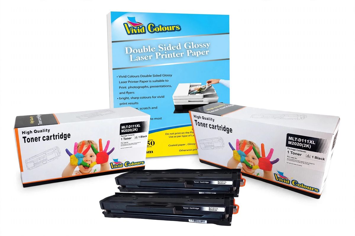s-zoom.filetakealot-93004171-1.jpg Compatible with Samsung D111L / MLT-D111XL High Yield Toner x2+Laser Paper - Image 1