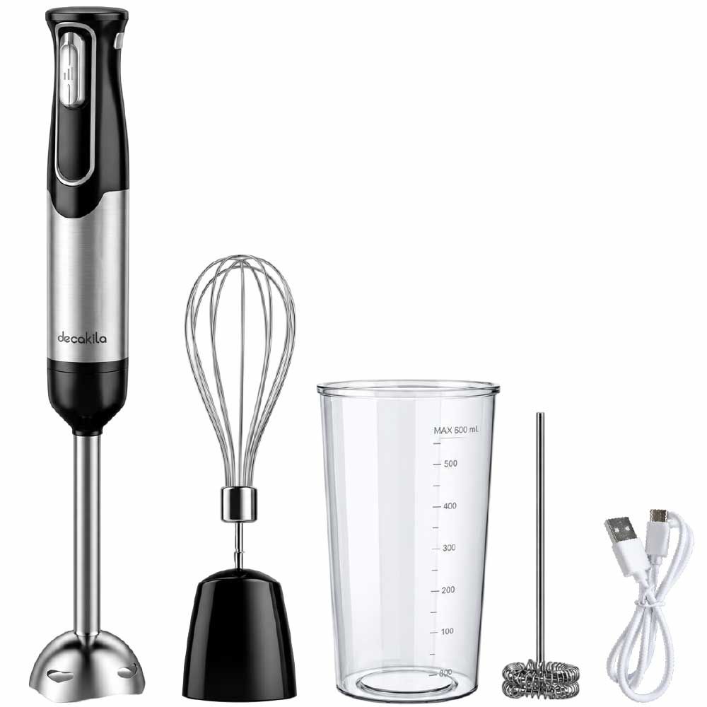 s-zoom.filetakealot-93057378-1.jpg Decakila - Cordless Hand Blender with Build-in Battery (Black) - 100W - Image 1