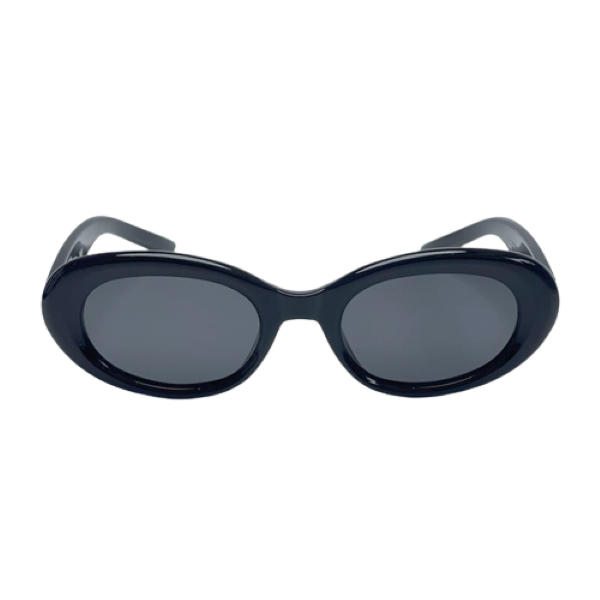 s-zoom.filetakealot-93302344-1.png Trendy Round-Rectangle Retro Slim Sunglasses - Black - Image 1